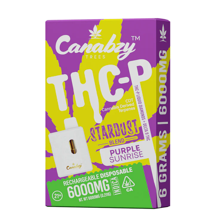 Canabzy Stardust Blend THC-P Disposable 6gm - Purple Sunrise Indica