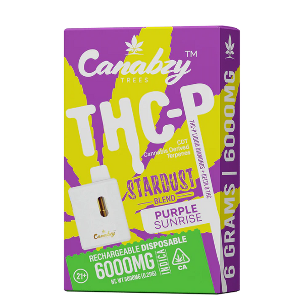Canabzy Stardust Blend THC-P Disposable 6gm - Purple Sunrise Indica