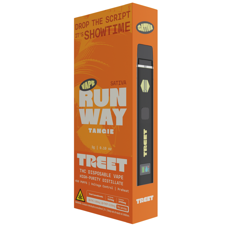 TREET 3G THC DISPOSABLE VAPE - RUNAWAY TANGIE SATIVA