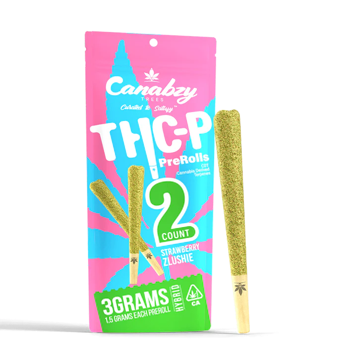 Canabzy THC-P Preroll 3G 2ct - Strawberry Zlushie - Hybrid