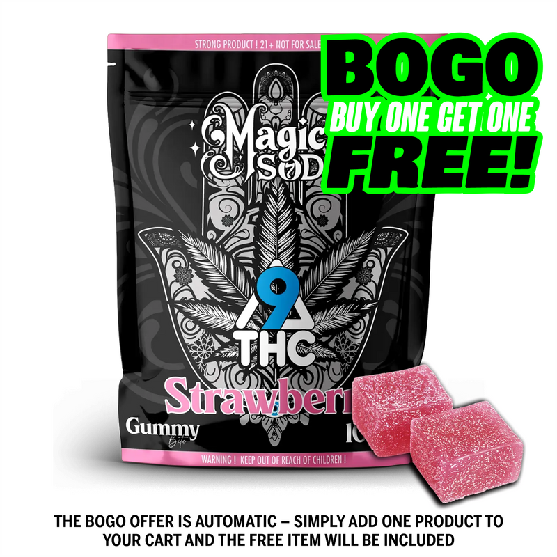 MAGICSOD D9 THC Strawberry Gummies (5pcs)