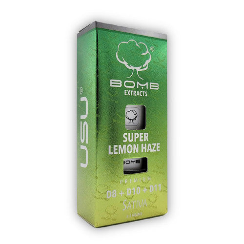 BOMB EXTRACTS (D8, D10, D11) DISPOSABLE VAPE SUPER LEMON HAZE - SATIVA