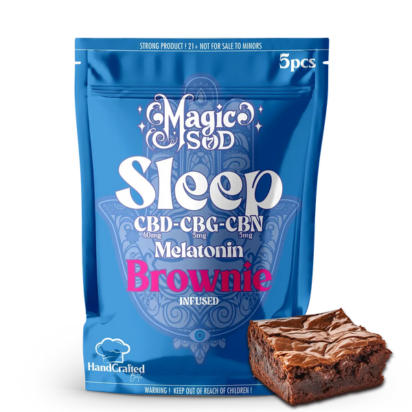 MAGICSOD Sleep Brownie infused with (CBD + CBG + CBN @ 750mg) + Melatonin