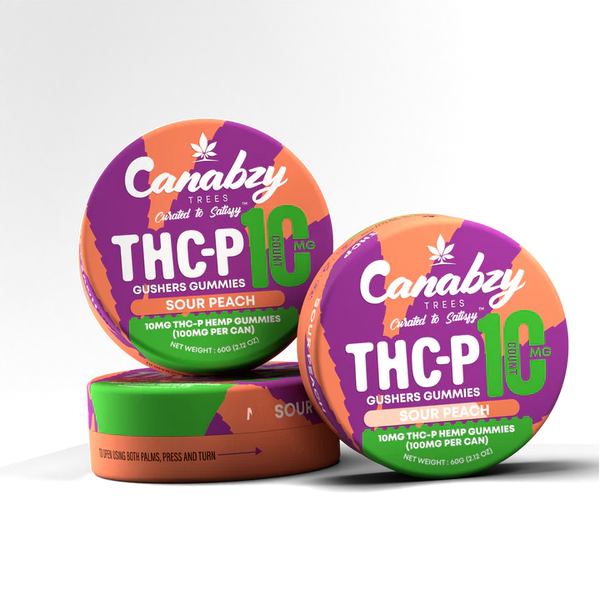 Canabzy THC-P Gushers Gummies 10ct - Sour Peach