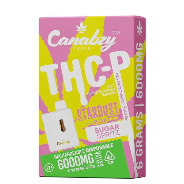 Canabzy Stardust Blend THC-P Disposable 6gm - Sugar Spritz Sativa