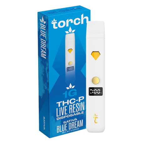 Torch THC-P LIVE RESIN Disposable Vape Blue Dream Sativa 1G