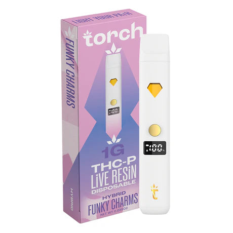 Torch THC-P LIVE RESIN Disposable Vape Funky Charms Hybrid 1G