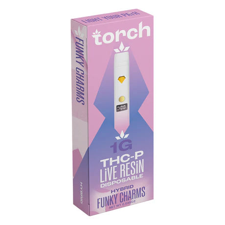 Torch THC-P LIVE RESIN Disposable Vape Funky Charms Hybrid 1G