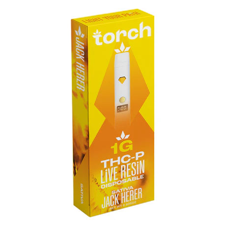 Torch THC-P LIVE RESIN Disposable Vape Jack Herer Sativa 1G