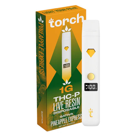 Torch THC-P LIVE RESIN Disposable Vape Pineapple Express Sativa 1G