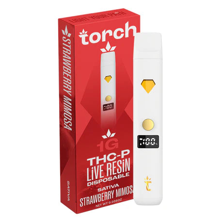 Torch THC-P LIVE RESIN Disposable Vape Strawberry Mimosa Sativa 1G