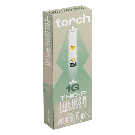 Torch THC-P LIVE RESIN Disposable Vape Wedding Wreck Sativa 1G