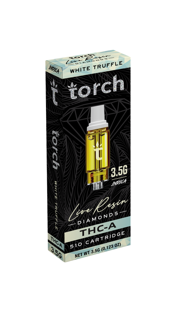 Torch White Truffle THC-A Live Resin Diamonds 510 Cartridge 3.5G INDICA
