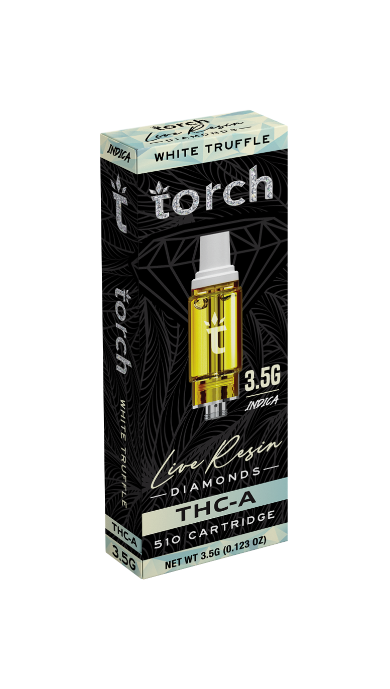 Torch White Truffle THC-A Live Resin Diamonds 510 Cartridge 3.5G INDICA