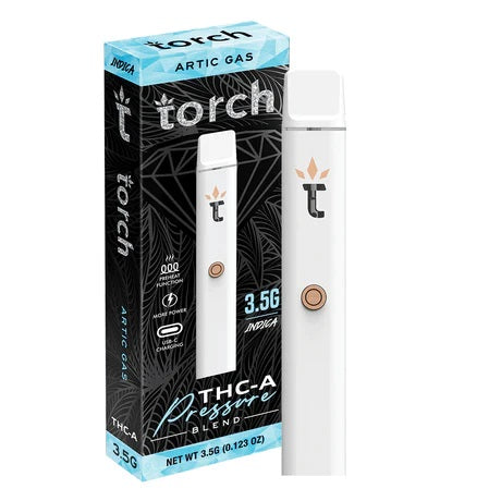 Pressure THCA Artic Gas Indica Torch Disposable Vape Pen 3.5g