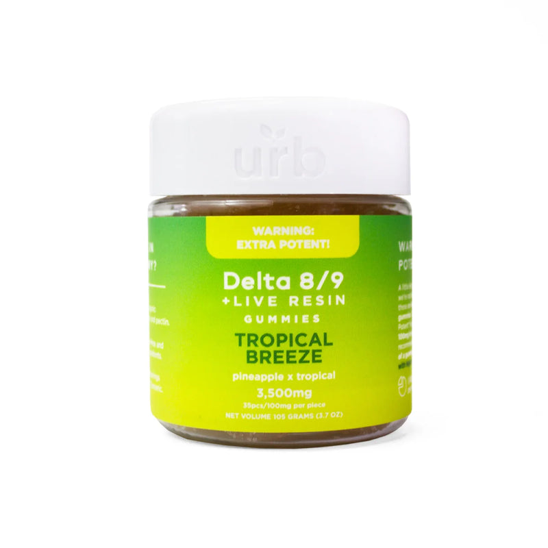 urb Delta D8/D9 THC Gummies - 3500mg Tropical Breeze