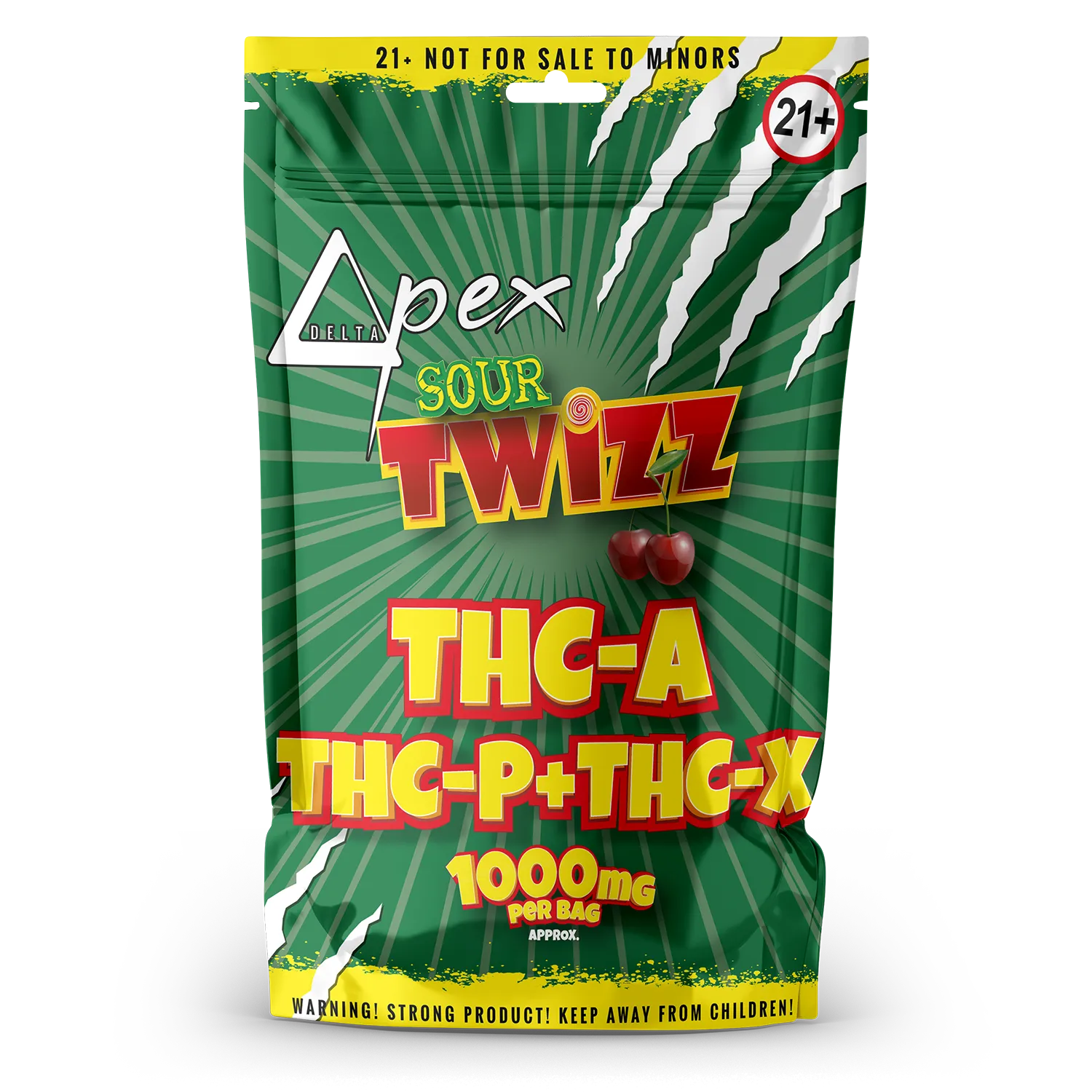 Cherry Twizz Sour THC-A + THC-P + THC-X 1000mg