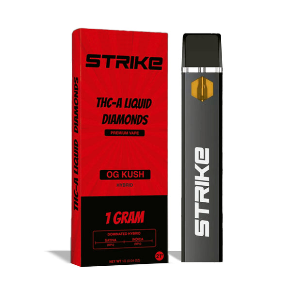 STRIKE THC-A LIQUID DIAMOND 1G VAPE DISPOSABLE OG KUSH - HYBRID