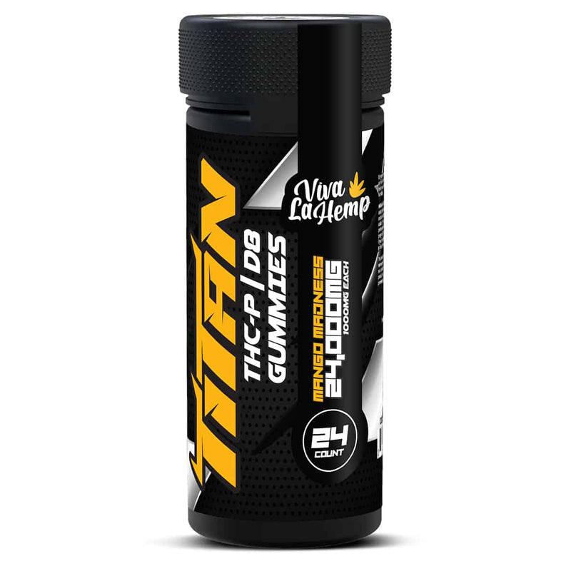 viva la hemp Titan THC-P | D8 Gummies – 24000 MG – Mango Madness