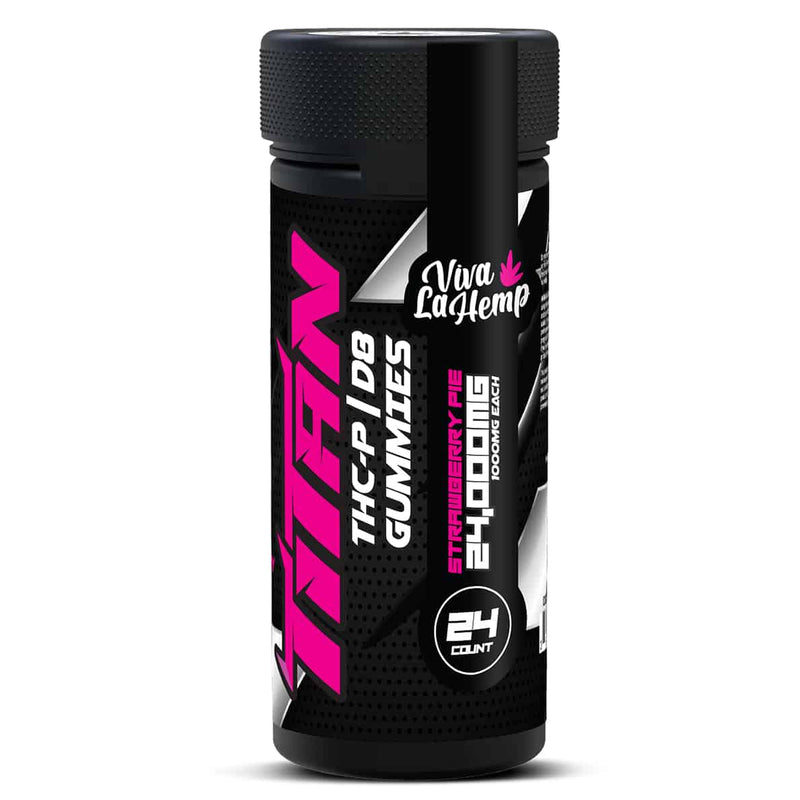 viva la hemp Titan THC-P | D8 Gummies – 24000 MG – Strawberry Pie