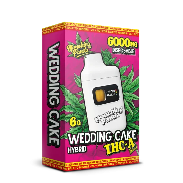 Wedding Cake Disposable Vape THC-A Blend  6000mg - Hybrid