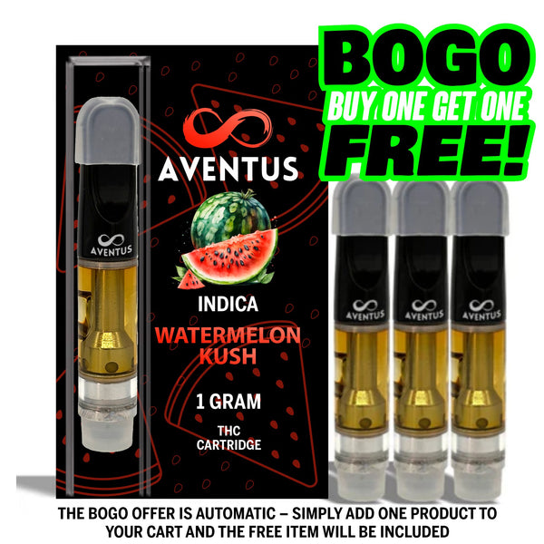 THC WATERMELON KUSH Full Spectrum 510 Thread Vape Cartridge 1000mg 1 gram