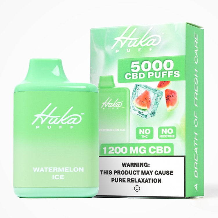 Hukapuff CBD Puff Vape 1200mg - Blue Razz - 5000 Puffs