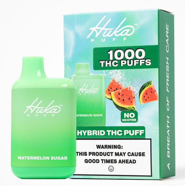 Hukapuff CBD Puff Disposable Vape  - THC Puff - Watermelon Sugar - 1000 Puffs