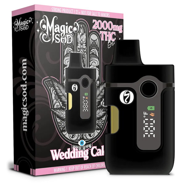 MAGICSOD Wedding Cake 2000mg THC Blend Disposable Vape - Indica