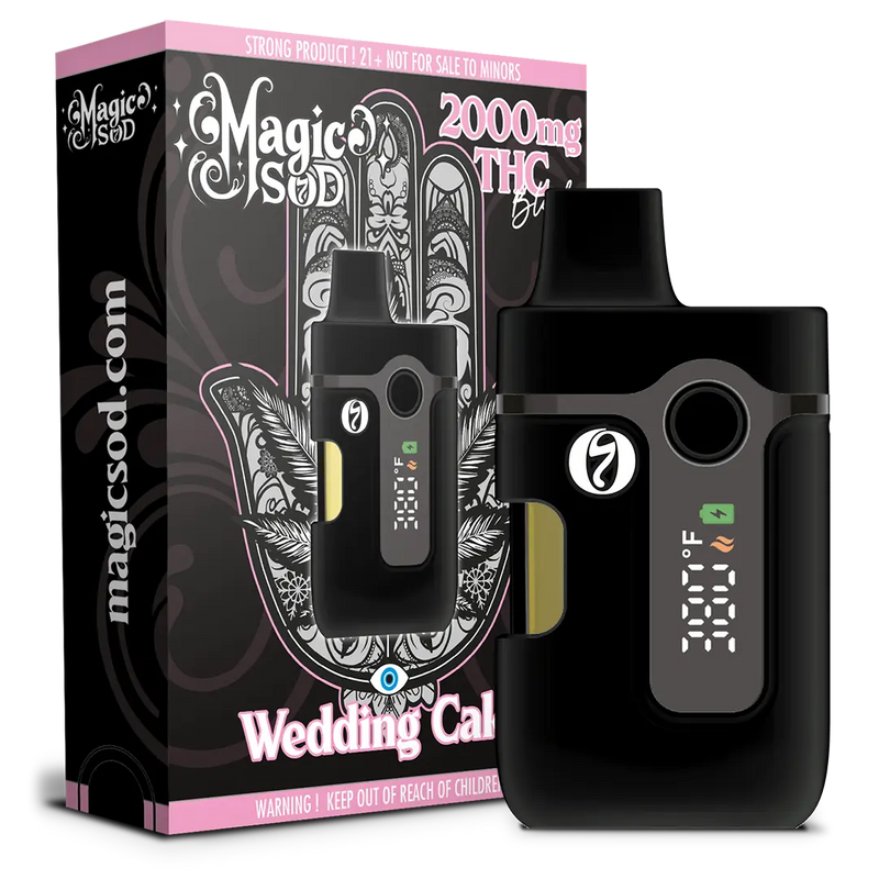 MAGICSOD Wedding Cake 2000mg THC Blend Disposable Vape - Indica