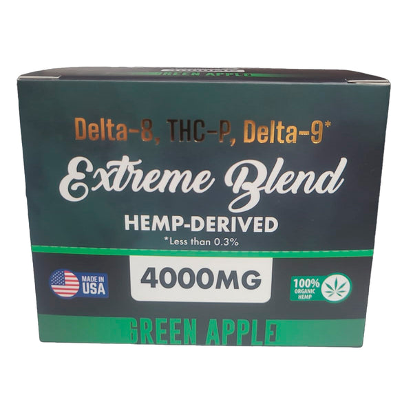 EXTREME BLEND DELTA-8, THC-P, DELTA-9 4000MG GREEN APPLE