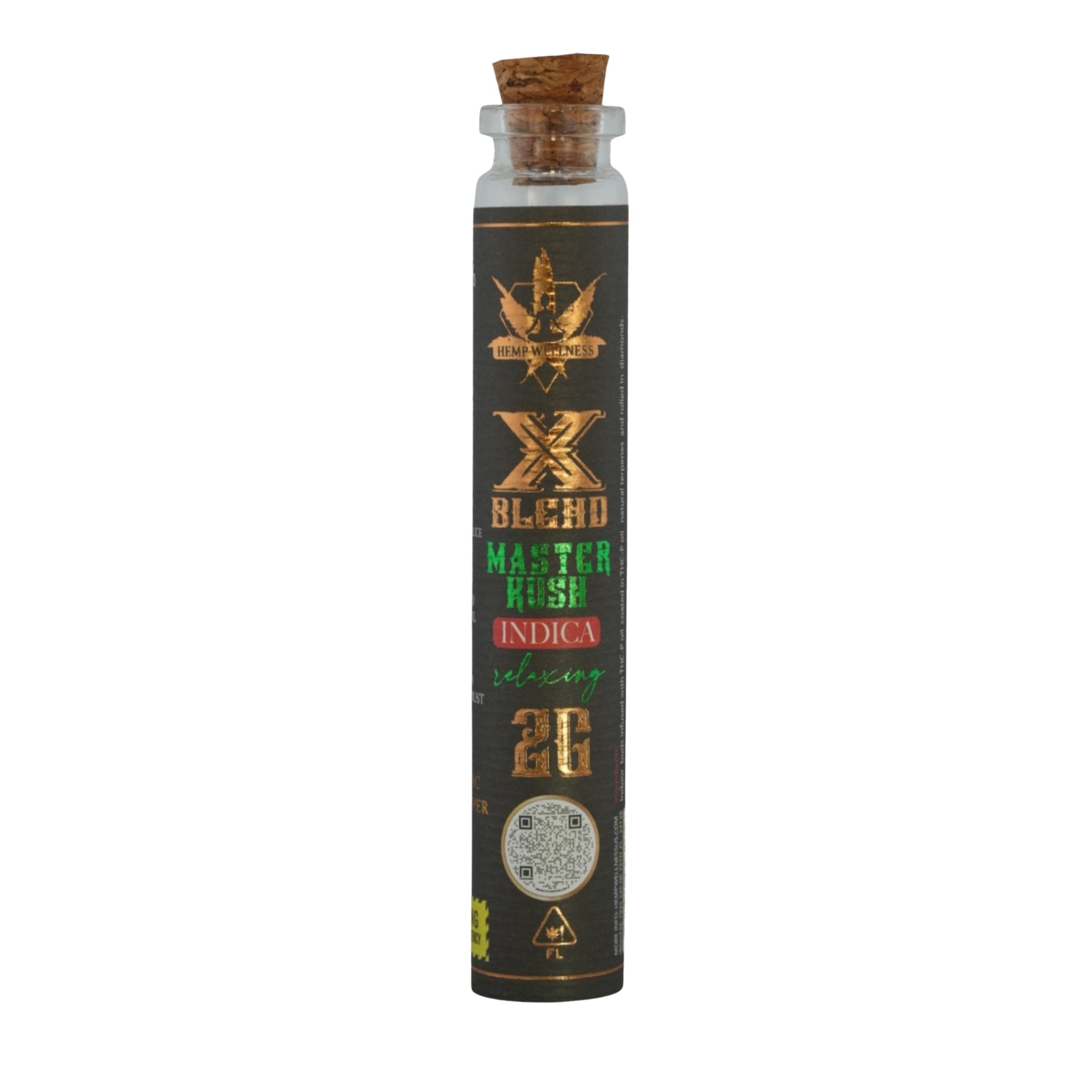 X Blend THCA Infused Pre-Rolls – Master Kush (Indica) hemp Wellness