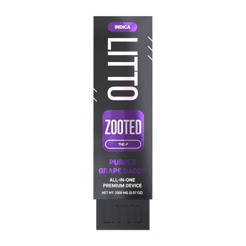 LITTO All in One Device ZOOTED - Indica - THC-P - Purple Grape Daddy - 2G