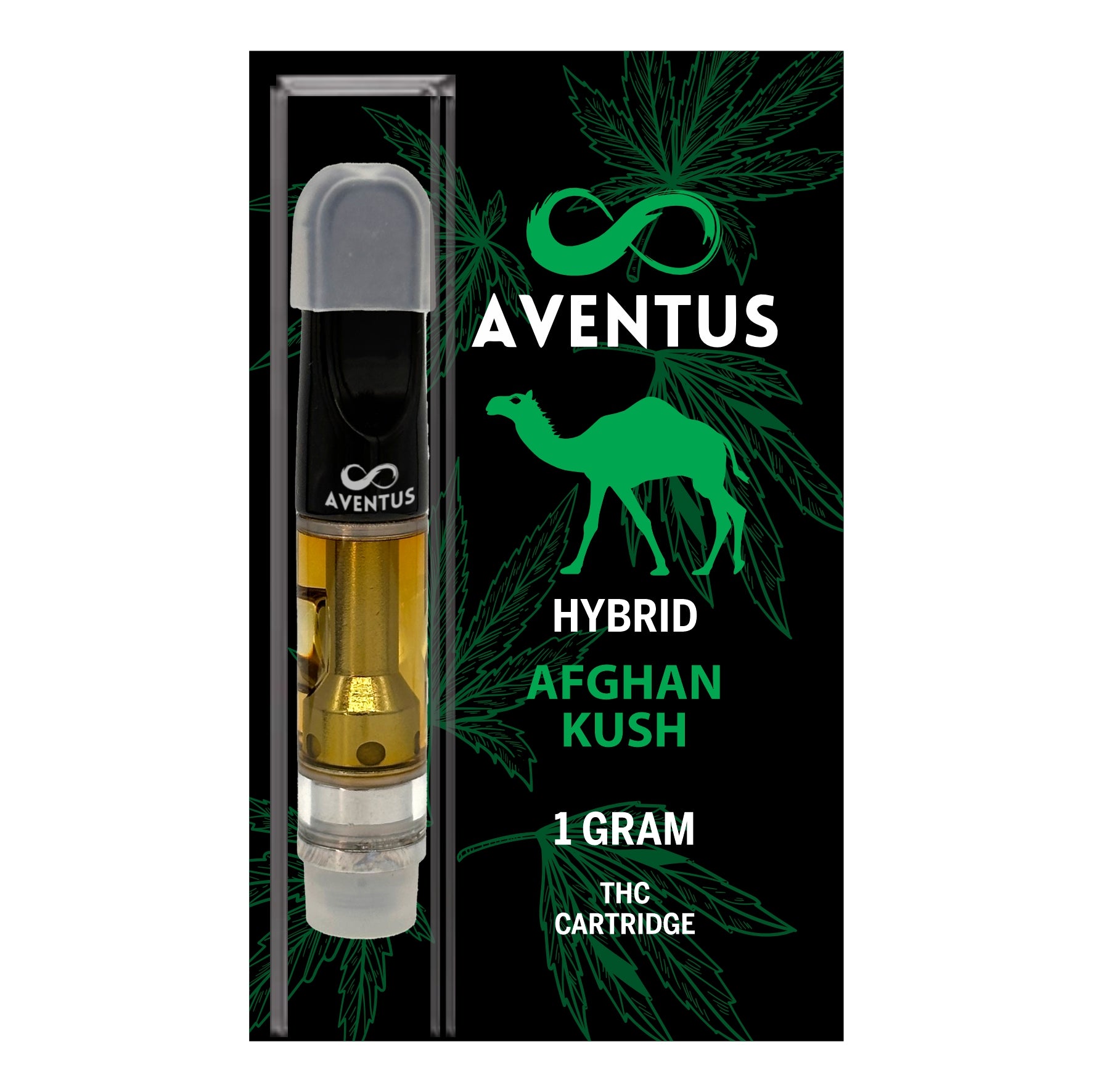 THC AFGHAN KUSH Full Spectrum 510 Thread Vape Cartridge 1000mg 1 gram