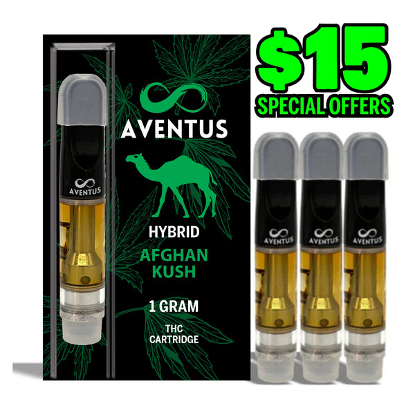 THC AFGHAN KUSH Full Spectrum 510 Thread Vape Cartridge 1000mg 1 gram