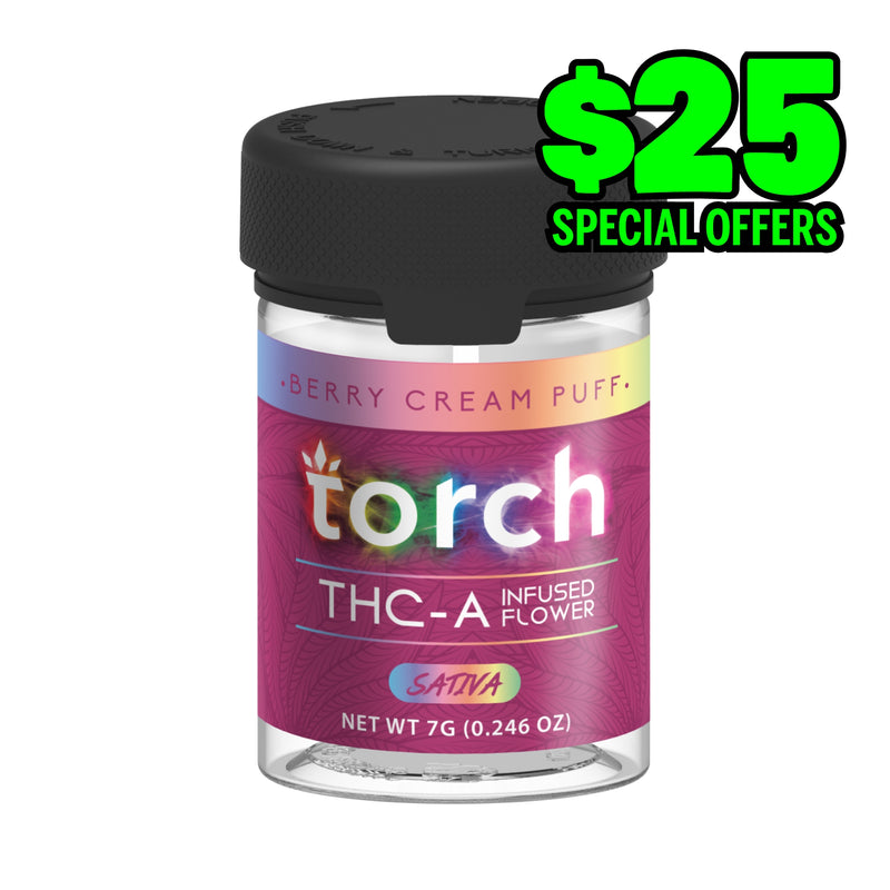 TORCH THC-A INFUSED FLOWER 7G BERRY CREAM PUFF