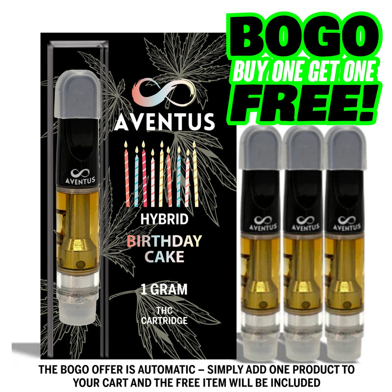 THC BIRTHDAY CAKE Full Spectrum 510 Thread Vape Cartridge 1000mg 1 gram