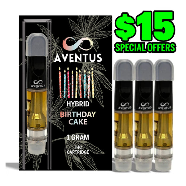 THC BIRTHDAY CAKE Full Spectrum 510 Thread Vape Cartridge 1000mg 1 gram