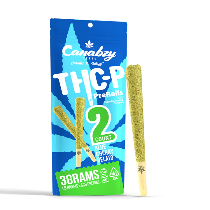 Canabzy THC-P Preroll 3G 2ct - Blue Cherry Gelato - Indica