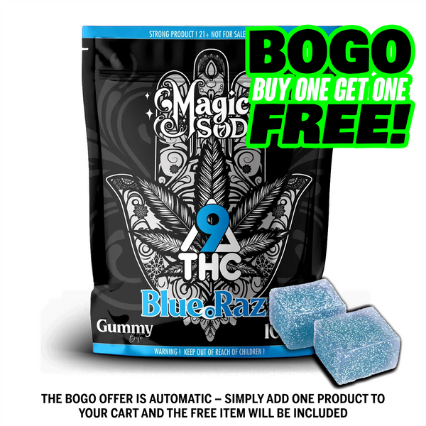 MAGICSOD D9 THC Blue Razz Gummies (5pcs)