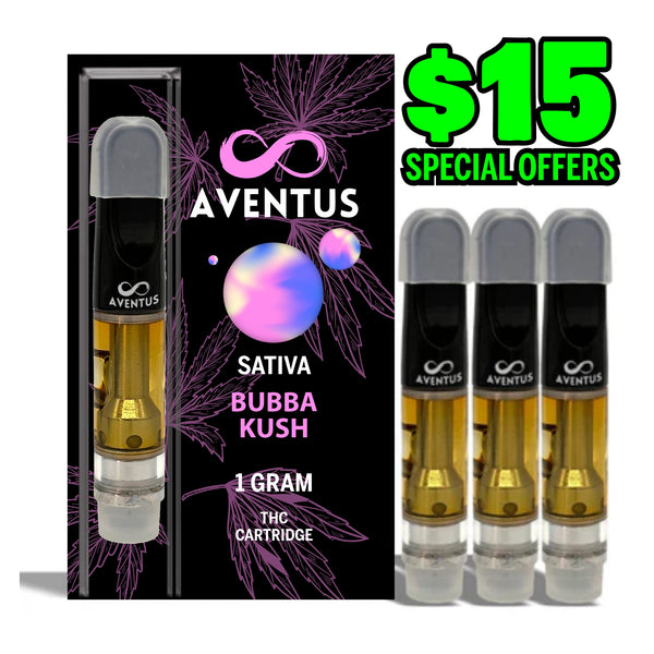 THC BUBBA KUSH Full Spectrum 510 Thread Vape Cartridge 1000mg 1 gram