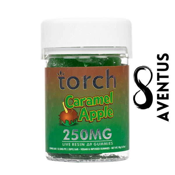 Torch Delta-9 Live Resin Gummies 250mg - Caramel Apple