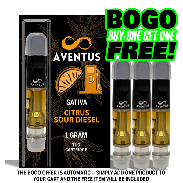 THC CITRUS SOUR DIESEL Full Spectrum 510 Thread Vape Cartridge 1000mg 1 gram