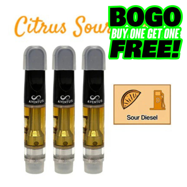 CITRUS SOUR DIESEL FULL SPECTRUM 510 THREAD VAPE CARTRIDGE 1000MG 1G