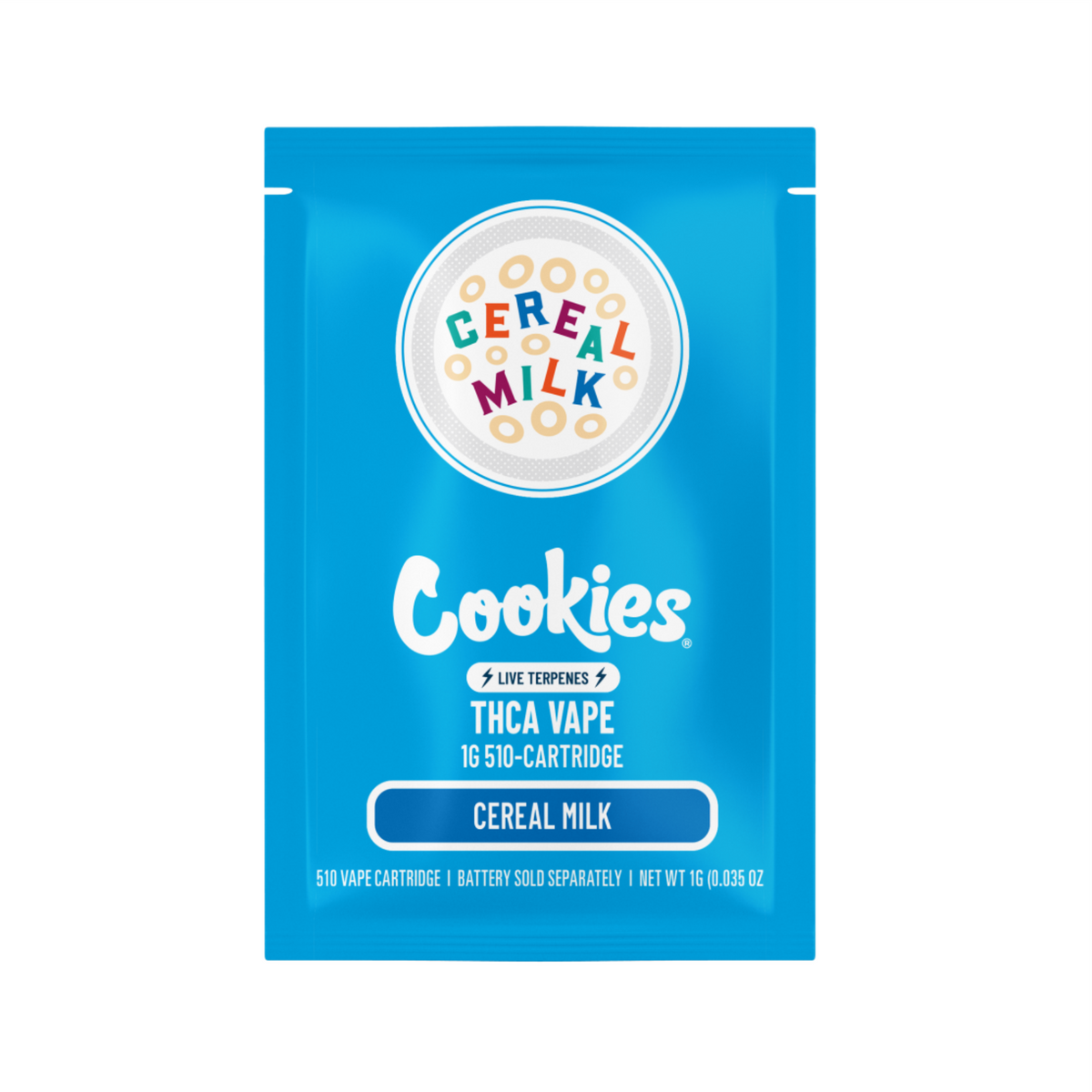 COOKIES CEREAL MILK THC-A CARTRIDGE - 1G 510 Thread