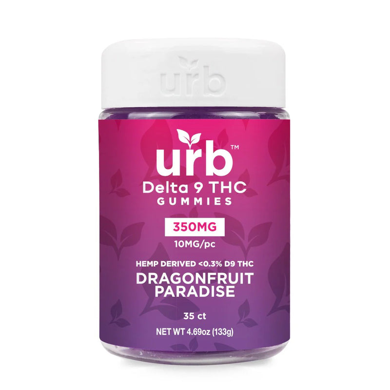 urb Delta 9 THC Gummies - 350mg  Dragonfruit Paradise