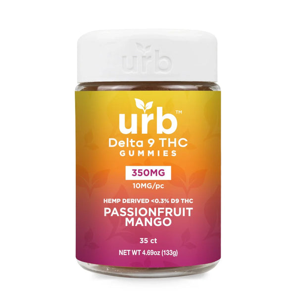 urb Delta 9 THC Gummies - 350mg Passion Fruit Mango