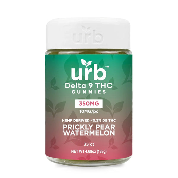 urb Delta 9 THC Gummies - 350mg Prickly Pear Watermelon