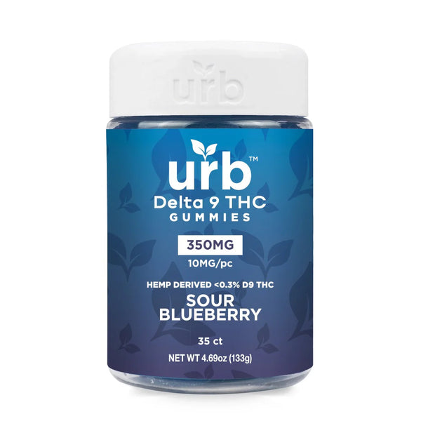 urb Delta 9 THC Gummies - 350mg Sour Blueberry