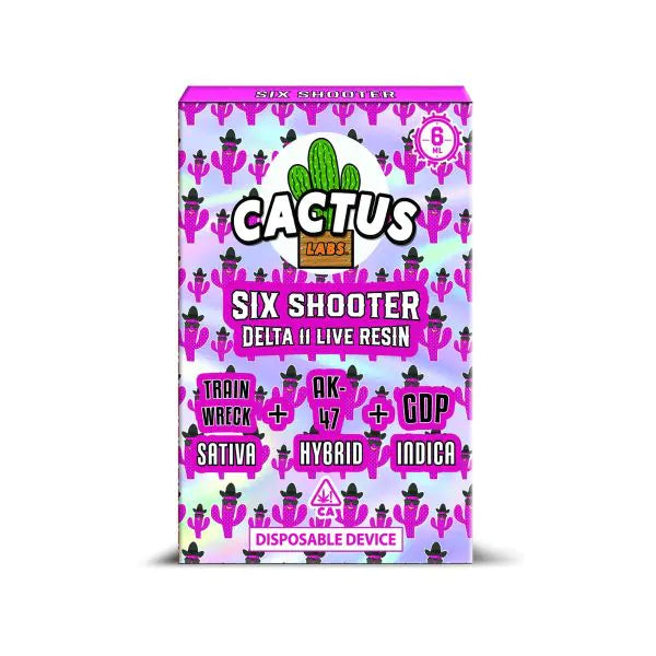 Cactus Labs | Six Shooter D9 LR 6G Disposable - Train Wreck | AK-47 | GDP